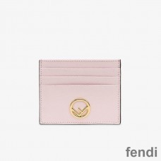 F is Fendi Card Holder In Calf Leather Pink