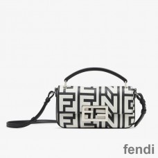 Fendi Baguette Phone Pouch In Fendi Roma Capsule Leather Black/White