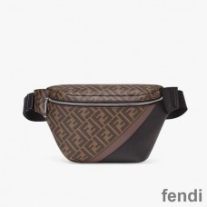 Fendi Belt Bag In FF Motif Fabric Brown/Coffee