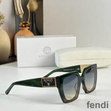 Fendi FE40068U Fendance Sunglasses In Acetate Green