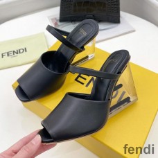 Fendi First Sandals Women Calf Leather Black