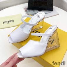 Fendi First Sandals Women Calf Leather White