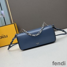 Fendi First Sight Pouch In Calf Leather Blue