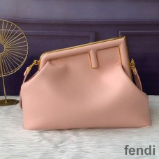 Fendi Medium First Bag In Nappa Leather Pink