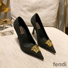 Fendi Pumps Women Fendace FF Fabric Black