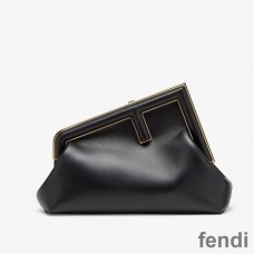 Fendi Small First Bag In Nappa Leather Black