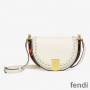 Fendi Moonlight Bag In ROMA Logo Calf Leather White